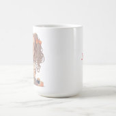 Anime Girl Eating Ramen Noodles Personalisiert Kaffeetasse (Mittel)