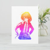 Anime Girl Einladung (Stehend Vorderseite)