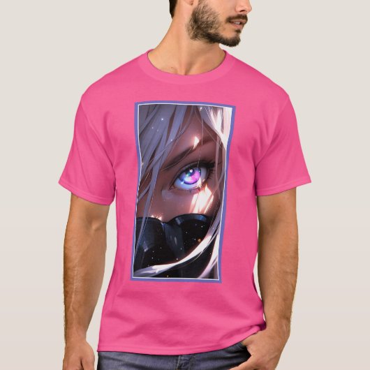 Anime Girl Eye T-Shirt (Vorderseite)
