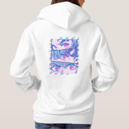 Anime Girl Eyes - Japan Culture Art - Japan Aes Hoodie