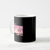 Anime Girl Eyes Japanisch Japan Kunstästhesie Anim Kaffeetasse (Vorderseite Links)