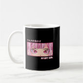Anime Girl Eyes Japanisch Japan Kunstästhesie Anim Kaffeetasse (Links)