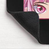 Anime Girl Eyes Japanisch Japan Kunstästhesie Anim Mousepad (Ecke)