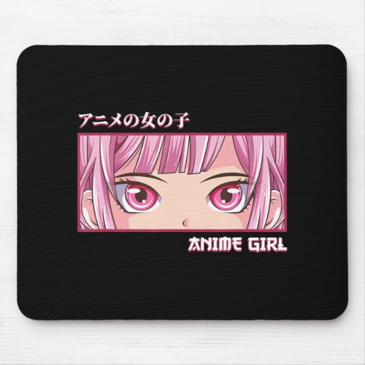Anime Girl Eyes Japanisch Japan Kunstästhesie Anim Mousepad (Vorne)