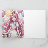Anime Girl Geburtstag Karte (Innenseite)