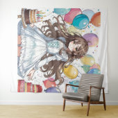 Anime Girl Geburtstag Tapestry Wandteppich (Beispiel (Horizontal))