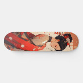 Anime Girl Geisha Skateboard (Horizontal)