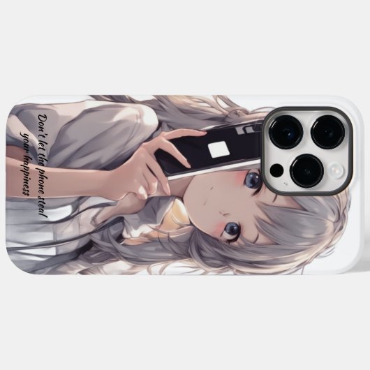 ANIME GIRL Grauhaarig Case-Mate iPhone Hülle (Rückseite (Horizontal))