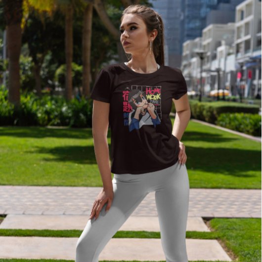 Anime Girl Hausaufgaben Bildung T-Shirt