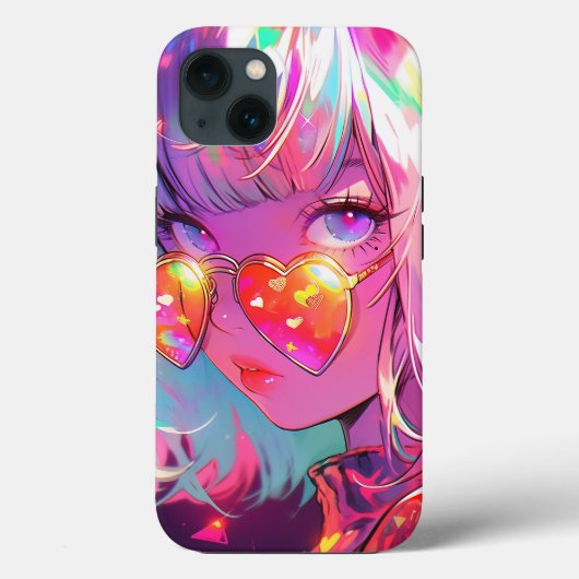 Anime Girl Hearts Case-Mate iPhone Hülle (Rückseite)