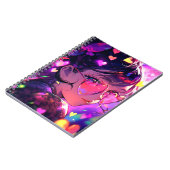 Anime Girl Hearts Notizblock (Linke Seite)