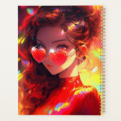 Anime Girl Hearts Planer (Rückseite)