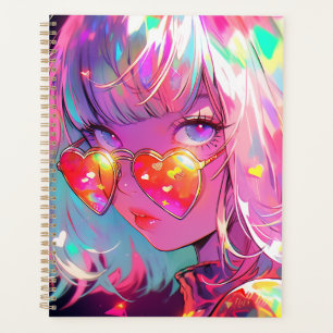 Anime Girl Hearts Planer