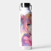 Anime Girl Holding a Butterfly Trinkflasche (Vorne)