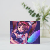 Anime Girl - Honey Postkarte (Stehend Vorderseite)