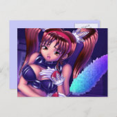 Anime Girl - Honey Postkarte (Vorne/Hinten)