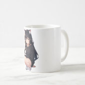 Anime-Girl in einer kleinen Kapelle Kaffeetasse (VorderseiteRechts)