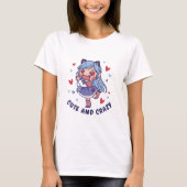Anime Girl in Liebe T-Shirt (Vorderseite)