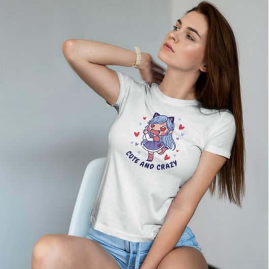 Anime Girl in Liebe T-Shirt