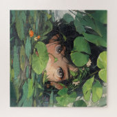 Anime Girl in Pond Puzzle (Horizontal)