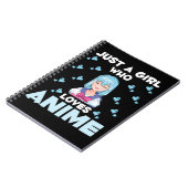 Anime Girl Japanese Otaku Manga Japan Notizblock (Linke Seite)
