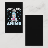 Anime Girl Japanese Otaku Manga Japan Visitenkarte (Vorne/Hinten)