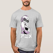 Anime Girl Japanischer Charakter T-Shirt (Vorderseite)