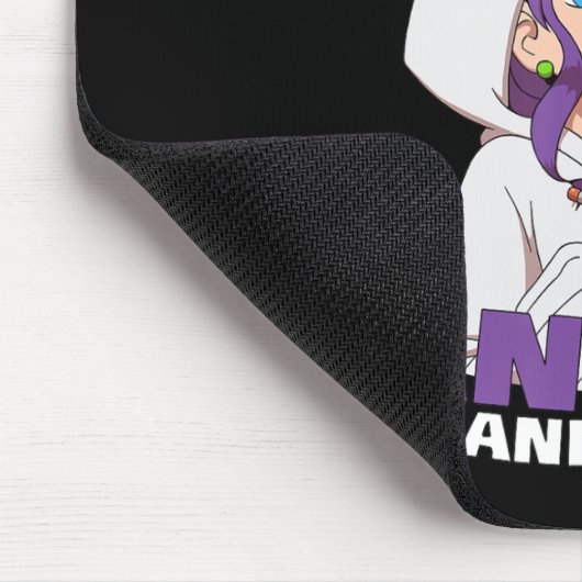 Anime Girl Just a Girl, die Anime und Art Lieben Mousepad (Ecke)