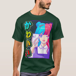 Anime Girl Kawaii Niedlich auf Japanisch mit Hirag T-Shirt