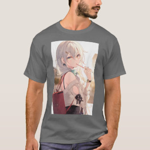 Anime Girl Kawaii Waifu Äästhetik Japanisch Otaku  T-Shirt