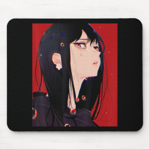 Anime Girl Kawaii Waifu Ästhetik Japanisch Manga O Mousepad