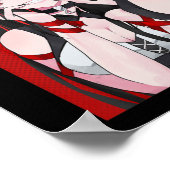 Anime Girl Kawaii Waifu Ästhetik Japanisch Manga O Poster (Ecke)