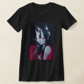 Anime Girl Kawaii Waifu Ästhetik Japanisch Manga O T-Shirt (Ablage )