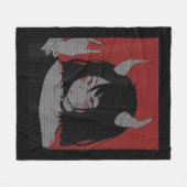 Anime Girl Kawaii Waifu Ästhetisch Japanisch Otaku Fleecedecke (Vorderseite (Horizontal))