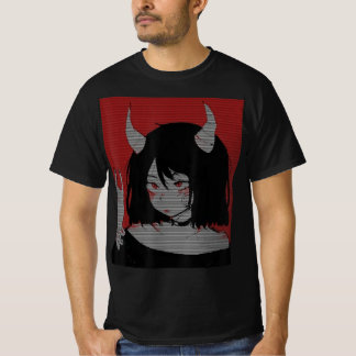 Anime Girl Kawaii Waifu Ästhetisch Japanisch Otaku T-Shirt