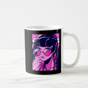 Anime Girl Kawaii Waifu Pink Ästhetik Japanischer  Kaffeetasse