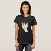 Anime Girl Laughing T-Shirt (Vorne ganz)