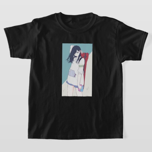 Anime Girl Lofi Aesthetic Retro 90s Waifu Japanese T-Shirt (Ablage )