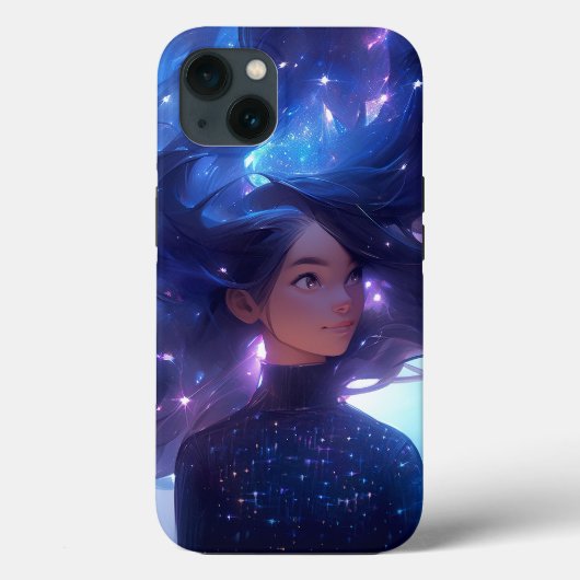 Anime Girl Made of Stars Case-Mate iPhone Hülle (Rückseite)