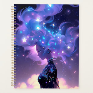 Anime Girl Made of Stars Planer