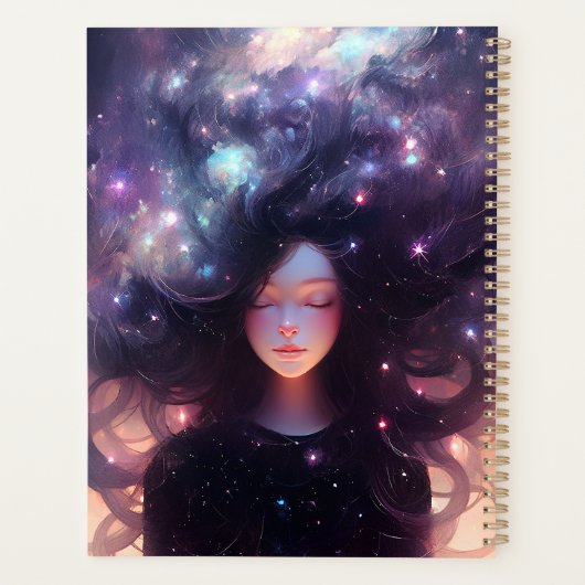 Anime Girl Made of Stars Planer (Rückseite)