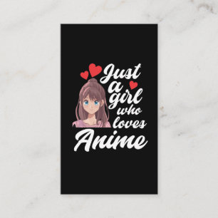 Anime Girl Manga Fan Cosplay Tee Visitenkarte