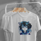 Anime Girl mit Koi-Fischen T-Shirt