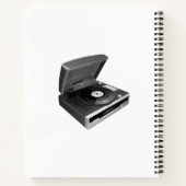 Anime Girl mit Kopfhörer Notizblock (Rückseite)