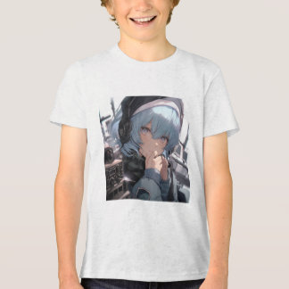 Anime Girl mit Kopfhörer Tri-Blend Shirt