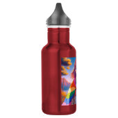 Anime Girl mit LGBTQIA+ Cape Edelstahlflasche (Links)