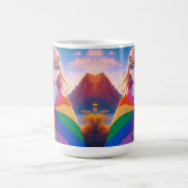 Anime Girl mit LGBTQIA+ Cape Kaffeetasse (Mittel)