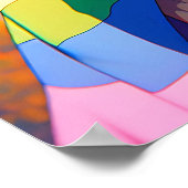 Anime Girl mit LGBTQIA+ Cape Poster (Ecke)