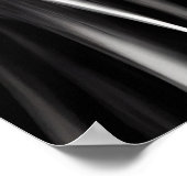 Anime-Girl mit lila Augen | AI Art Poster (Ecke)