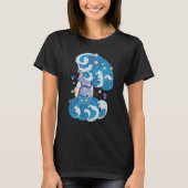 Anime Girl mit Schirm T-Shirt (Vorderseite)